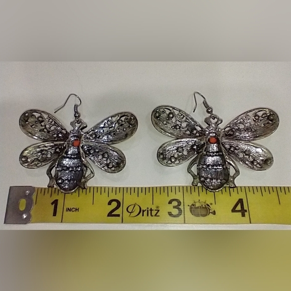 Colorful Bee Earrings - Picture 3 of 4